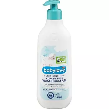 Германия DM Babylove Babylove Ультра Чувствительный бальзам для мытья 500 мл
