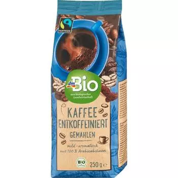 Германия DM dmBio DM Био Декофеинизированный Кофе в Зернах 250г