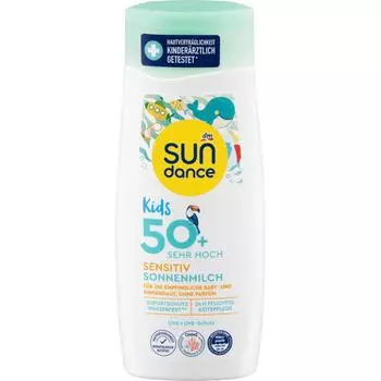 Германия DM SUNDANCE Sundance Kids Sensitive Sun Milk LSF50+ 200 мл