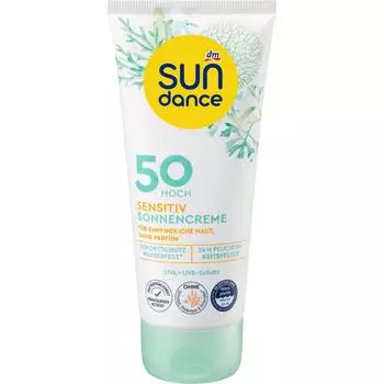 Германия DM Sundance SUNDANCE Солнцезащитный крем для чувствительной кожи SPF 50 100 мл