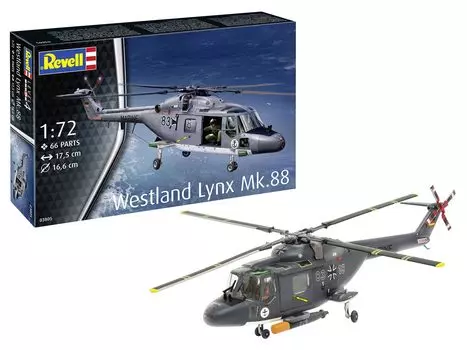 Германия Уровень Германия Westland Lynx Пластиковая модель 03805 1/72 MK.88A (Вертолет)