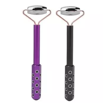 Germanium Stones Terahertz Roller Facial Power Stone Massager Massage Beauty Tool Purple