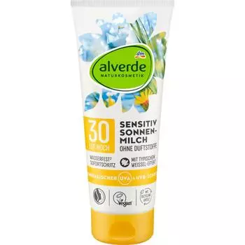 Germany DM alverde Alverde Sensitive Sun Milk SPF30 200ml