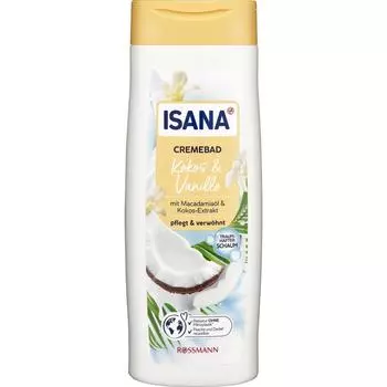 Germany Rothman ISANA Cream Bath Coconut & Vanilla 750ml