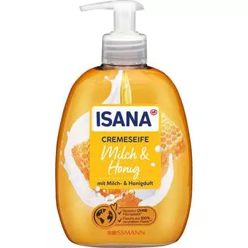 Germany Rothman ISANA Cream Soap Milk Honey Soap 500ml