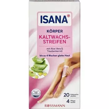 Germany Rothman ISANA Hair Removal Cold Wax Strip Body 20pcs