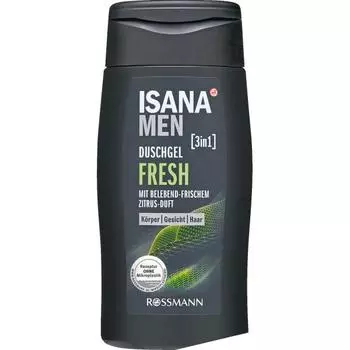 Germany Rothman ISANA ISANA Men 3in1 Fresh Shower Gel 300ml