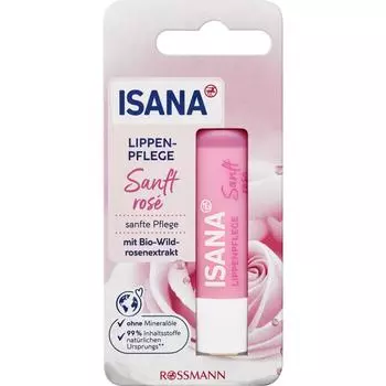 Germany Rothman ISANA Lip Care Soft Ros 4.8g