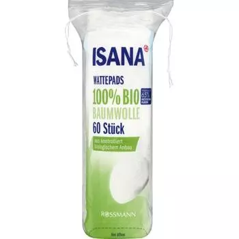 Germany Rothman ISANA Natural Organic Cotton Pad Cotton Pads 60pcs