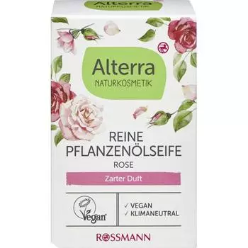Germany Rothmann Alterra Alterra Pure Vegetable Oil Soap Rose 100g