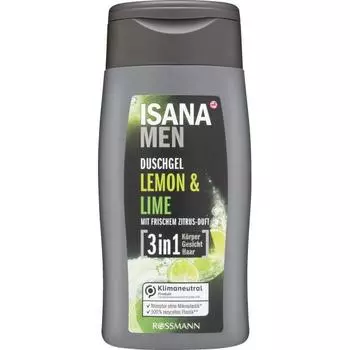 Germany Rothmann Isana MEN Men s Shower Gel Lemon Lime 300ml