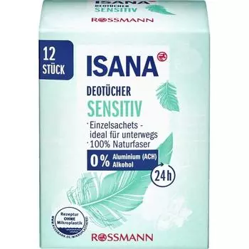 Germany Rothmann ISANA Sensitive Deodorant Wet Tissues 12pcs