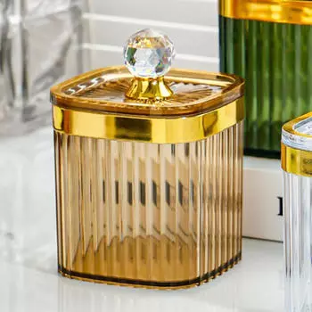 Герметичная банка для хранения, канистра для кофейных орехов с крышкой, кладовая для организации продуктов питания коричневый