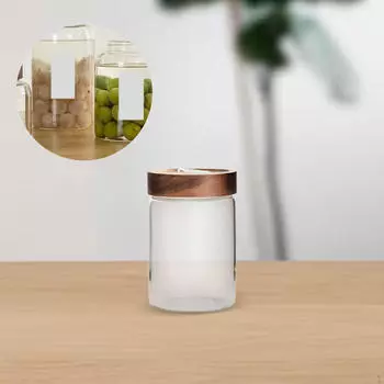 Герметичная банка для печенья, прозрачная стеклянная банка большой емкости для хранения продуктов для приготовления пищи 1300ml