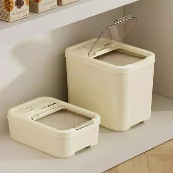 Герметичная бочка для риса, защищенная от насекомых, влагостойкая бочка для хранения риса, сохраняющая время свежими зернами, ведро для риса, герметичная банка для зерна