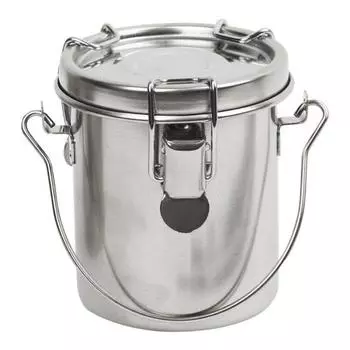 Герметичная щеточная шайба из нержавеющей стали, герметичное ведро для чистки ручек для рисования серебряный