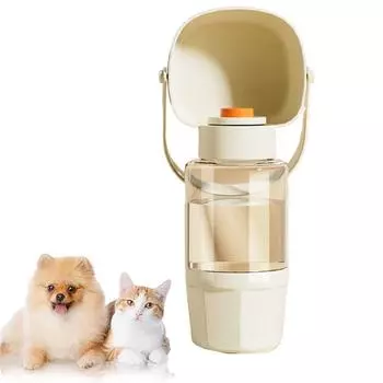 Герметичная уличная поилка для собак, легкая, 2 в 1, диспенсер для воды для домашних животных, щенок Green-Water Bottle