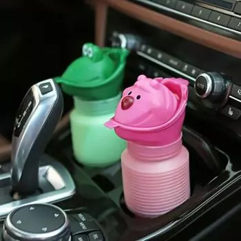 Герметичное выдвижное мочеприемник-ведро, складное походное устройство для мочеиспускания, переносной мочеприемник для мужчин и женщин 600ML жёлтый/фиолетовый