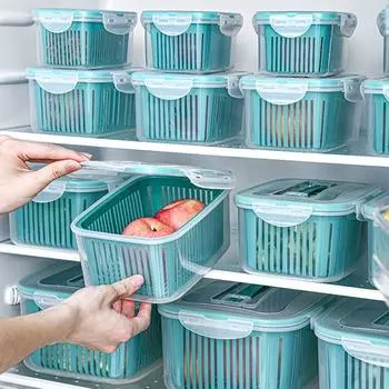 Герметичные контейнеры для хранения овощей, пластиковый контейнер для хранения продуктов, ящик для хранения холодильника, кухня 700ml