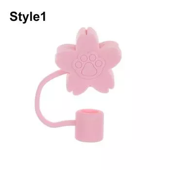 Герметичные наконечники для соломинок, аксессуары для чашек, пылезащитный колпачок для питья, мультяшные заглушки, силиконовая заглушка для соломинки style3