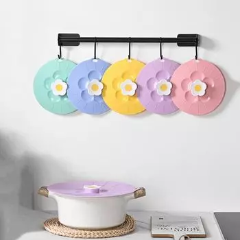 Герметичные силиконовые присоски, жаропрочная кухонная кастрюля, крышка для сковороды, кухня