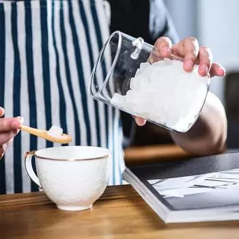 Герметичные стеклянные банки с крышками и ложками, банки для конфет с крышками, прозрачные банки для специй, небольшие контейнеры для хранения продуктов M