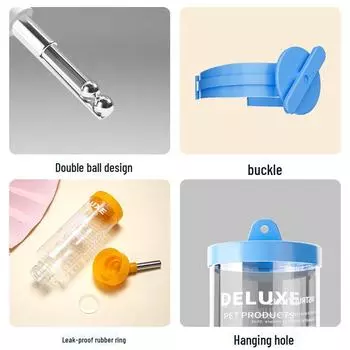 Герметичный автоматический диспенсер для воды для хомяков, морских свинок, кроликов и мелких домашних животных