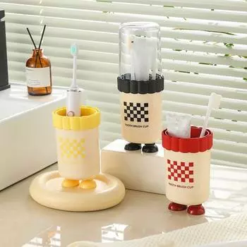 Герметичный дорожный стаканчик для ополаскивателя полости рта, пылезащитный органайзер для зубных щеток, дорожный стаканчик для общежития
