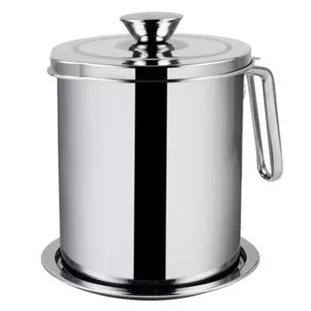 Герметичный фильтр из масляной стали 1,3/1,6 л, банка для хранения смазки из нержавеющей стали, чайник 1.3l серебряный