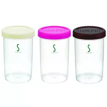 Герметичный контейнер для хранения пищевых ингредиентов INOMATA (680мл) Коричневый/розовый/белый коричневый