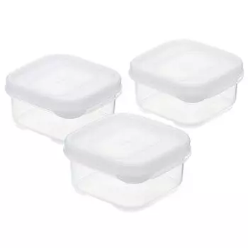 Герметичный контейнер для хранения пищевых продуктов INOMATA 3 шт. (90мл) чистый
