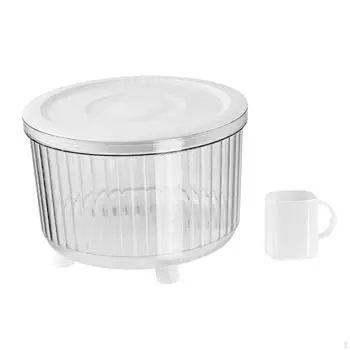 Герметичный контейнер для хранения собачьего корма, прозрачный корпус, миска для риса и сахара, герметичный Holds 5kgs