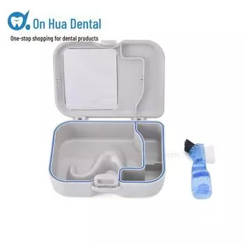 Герметичный контейнер для хранения зубных щеток и зубных протезов с зеркалом Chinese packaging
