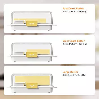 Герметичный контейнер для масла с крышкой для использования на кухне белый