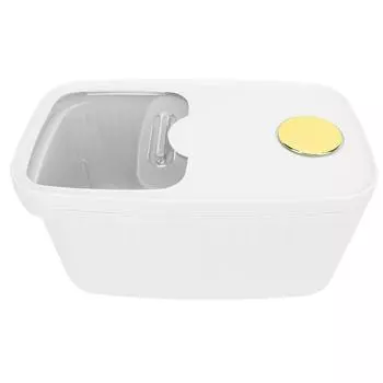 Герметичный контейнер для риса 22 фунта большой вместимости, контейнер для хранения риса с прозрачным окном для муки White