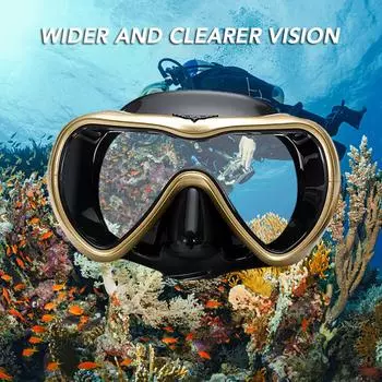 Герметичный набор трубок, противотуманные очки для плавания и подводного плавания, очки с легкой сухой трубкой для дыхания чёрный