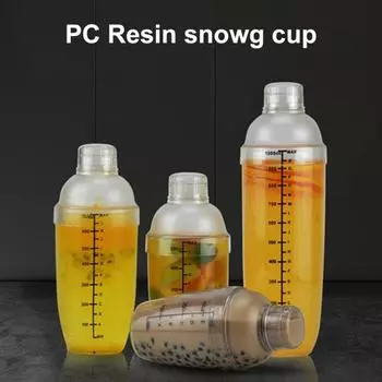 Герметичный шейкер для ПК с весами, миксер для напитков для бармена, кухонные гаджеты 350ml