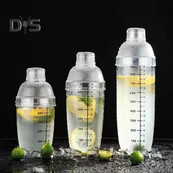 Герметичный шейкер для ПК с весами, миксер для напитков для бармена, кухонные гаджеты 350ml