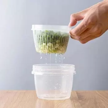 герметичный сливной контейнер для хранения имбиря, чеснока, лука, холодильника, контейнер для хранения свежих фруктов и овощей