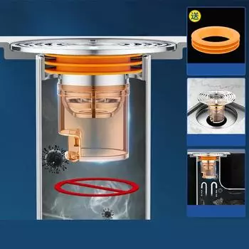Герметичный сливной сердечник для туалета с защитой от запаха