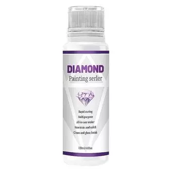 Герметик для алмазной живописи Клей-пазл 120 мл Клей для алмазной живописи 5D Алмазный художественный герметик Перманентная фиксация Эффект блеска DIY Консерватор
