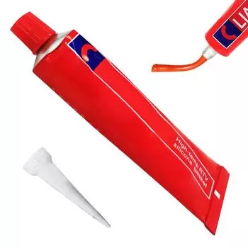 Герметик для прокладки головки блока цилиндров Герметик для прокладки Сильный клей Водонепроницаемый герметик для прокладки Быстросохнущий жидкий высокотемпературный герметик для внутренних работ красный