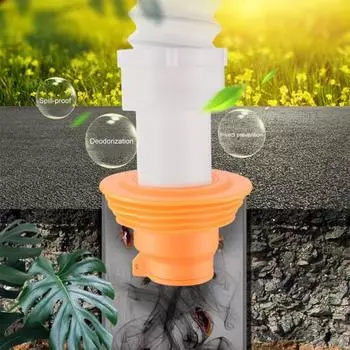 Герметик для труб для слива воды Водонепроницаемый материал Простая установка Устойчивый к давлению слив для пола