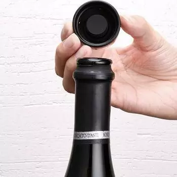 Герметик Пробка Пробка Силиконовая Винная Пробка Шампанское Пробка Герметичная Пробка для Игристого Вина 3.9*3.2cm чёрный