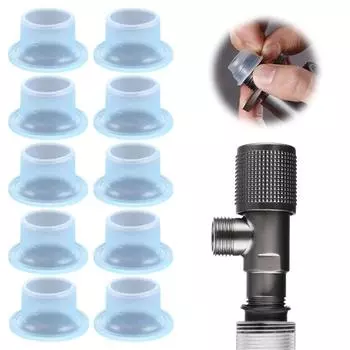 Герметизация крана от протечек, Треугольная силиконовая заглушка для крана от протечек, Лента из силиконового материала, Уплотнительное кольцо для резинового шланга, Для предотвращения протечек One Size синий