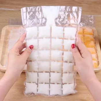 Герметизирующий лед, 10 шт., одноразовый самостоятельный полиэтиленовый пакет для изготовления форм, кубический мешочек, барный кухонный инструмент