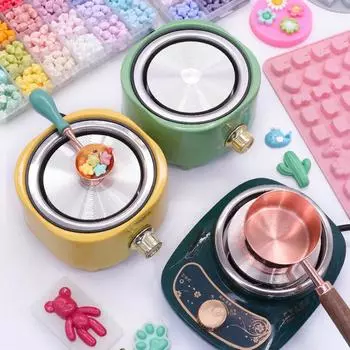 Герметизирующий воск большого размера, электропечь, подогреватель, плавится электрический нагреватель, восковые бусины, плавильная печать, ложка для печи для сургучной печати, штампа