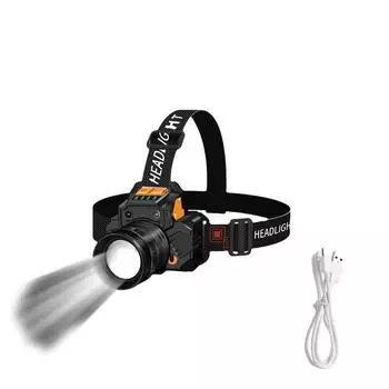 Gesture Sensing Led Headlamp Zoomable Beam Powerful Light Night Lights Fishing
