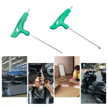 GetUniversal Шестигранный гаечный ключ с Т-образной рукояткой 2/2.5/3/4/5/6/8/10 мм с плоским/шариковым концом, идеально подходит для домашнего и профессионального использования 2-BH