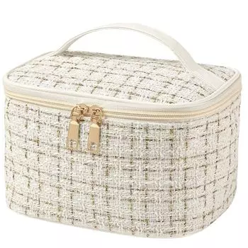 Gevlonecirly Large Capacity Makeup Wide Mouth Cosmetic Storage Popular Multifunctional Makeup Stylish Travel Makeup Portable Cosmetic Storage Bag